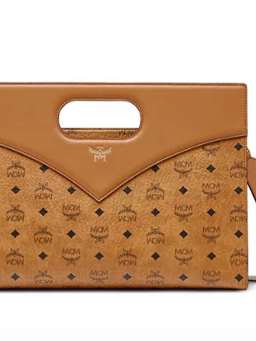MCM
Diamond VI Leather & Canvas Handbag with crossbody strap.